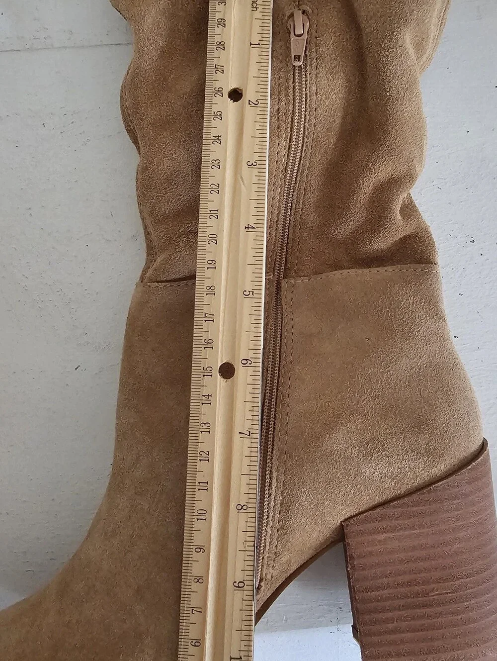 Steve Madden Haimi Tan Suede Slouch Knee High Boots Size 9.5 NIB